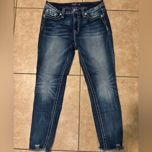 Miss Me Dark Blue Skinny Jeans